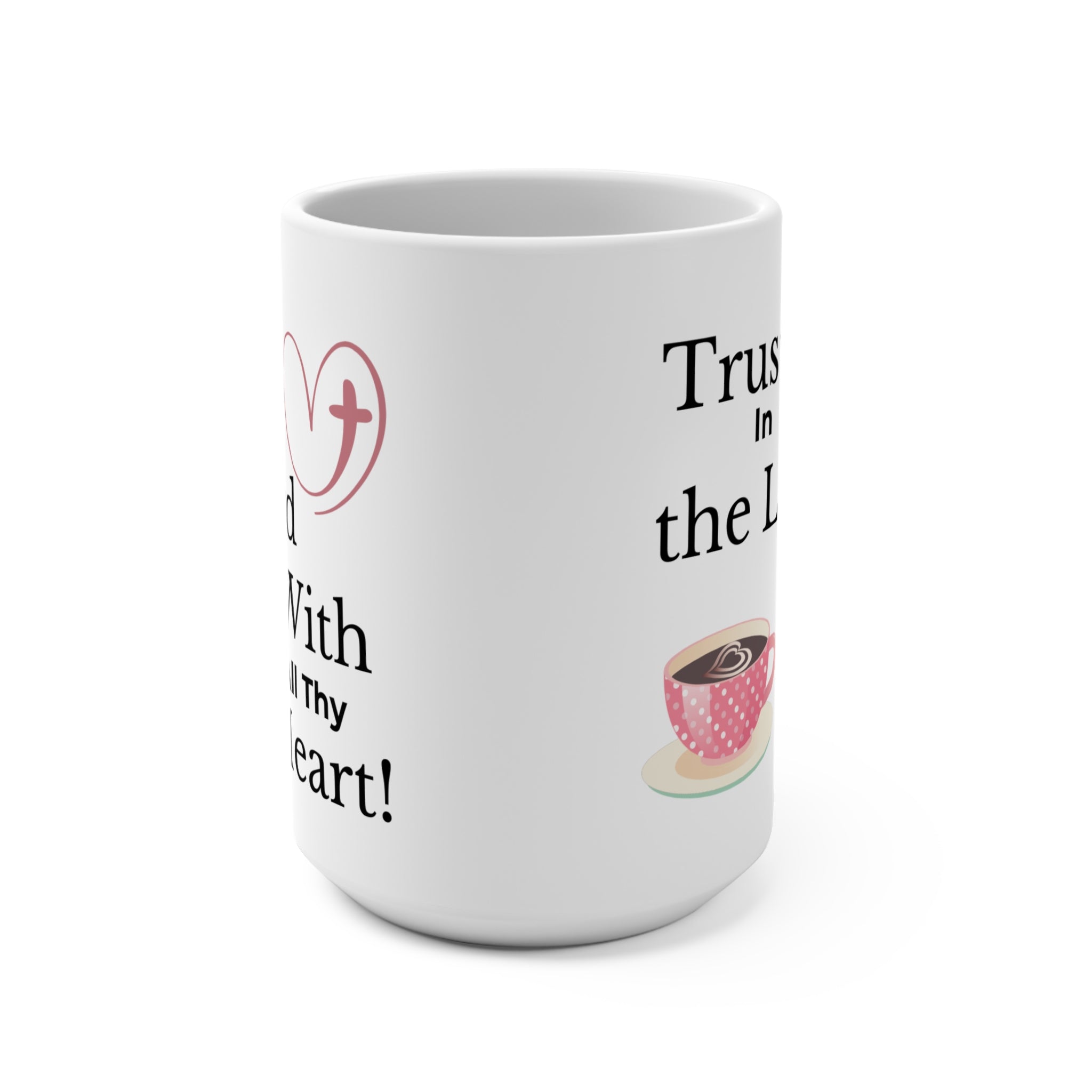 Faith-Inspired Coffee Mug, Trust in the Lord, Religious Gift, Encouragement Mug, Christian Decor, Inspirational Drinkware