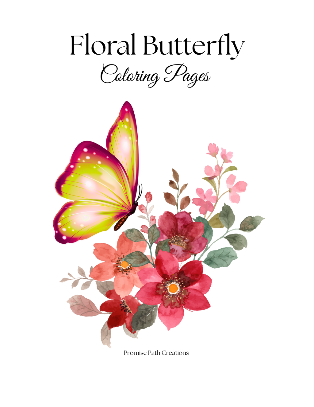 🦋 Graceful Transformation: Butterfly Printable Coloring Book