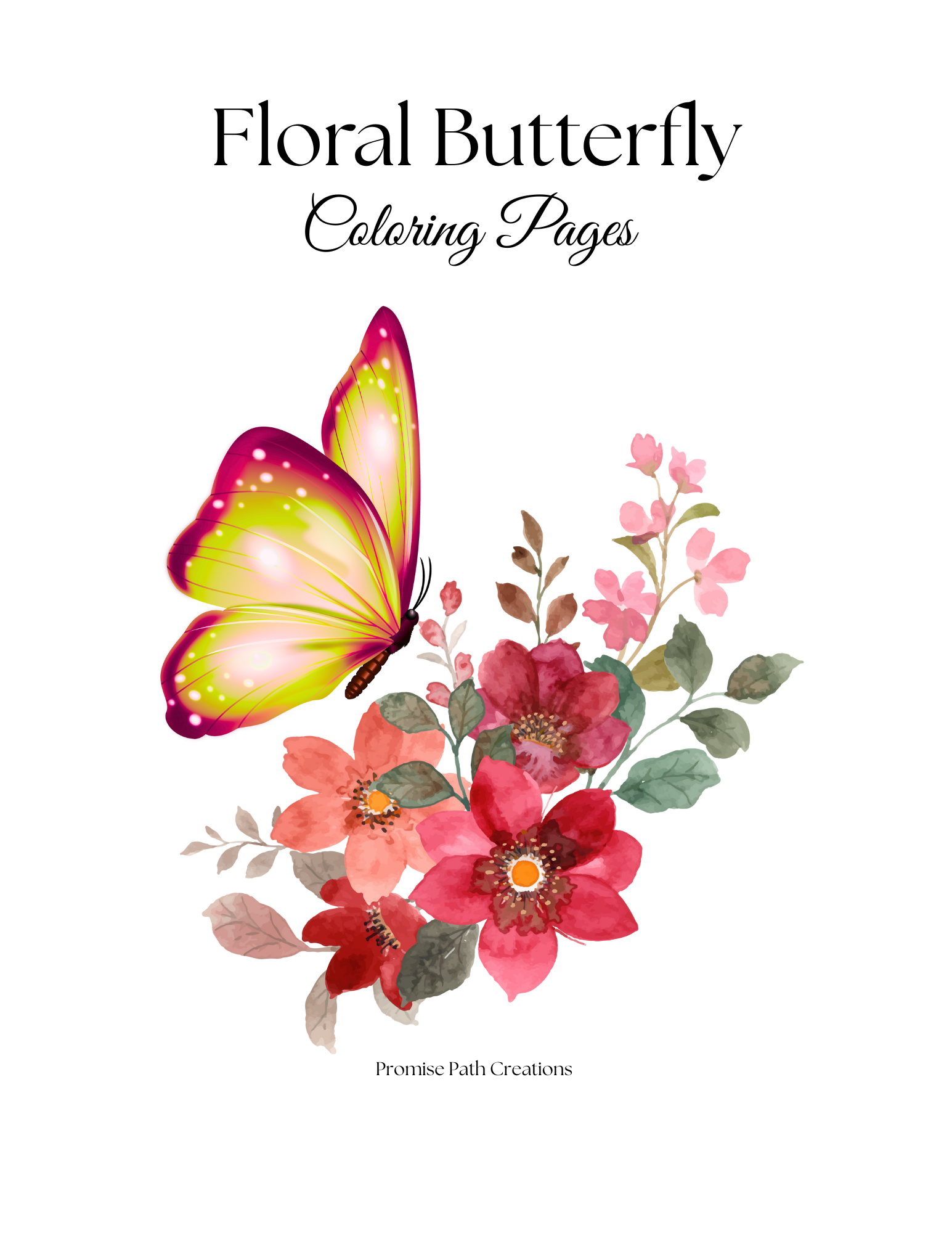 🦋 Graceful Transformation: Butterfly Printable Coloring Book